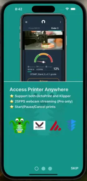 Obico onboarding on iPhone: access your printer anywhere